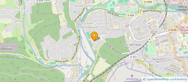 localisation de l'entreprise MONSIEUR JEAN MAUPREZ  COURCELLES-LES-MONTBELIARD
