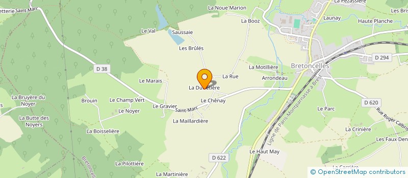 localisation de l'entreprise MONSIEUR JEAN MAURICE à BRETONCELLES