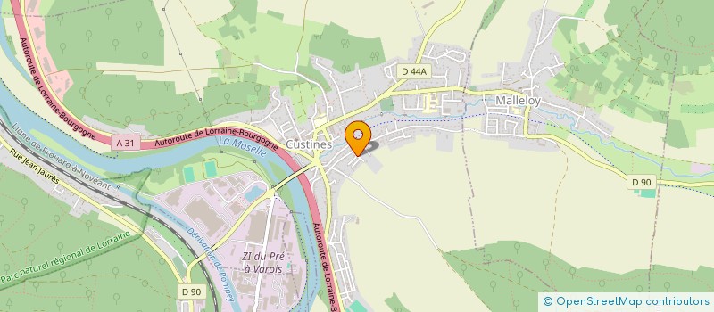 localisation de l'entreprise MONSIEUR JEAN MAURICE  CUSTINES