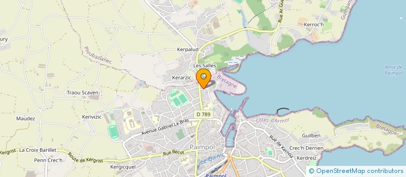 localisation de l'entreprise MONSIEUR JEAN-MAURICE BELLANGER  PAIMPOL