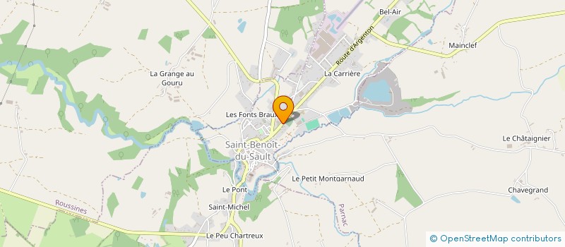 localisation de l'entreprise MONSIEUR JEAN-MAURICE BENIZRI à SAINT-BENOIT-DU-SAULT