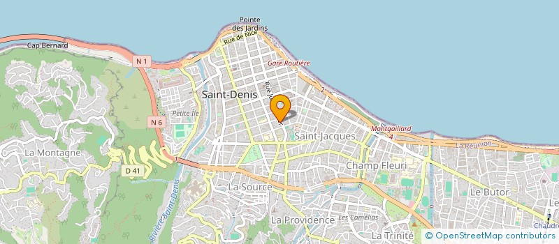 localisation de l'entreprise MONSIEUR JEAN MAURICE DESJARDINS à SAINT-DENIS