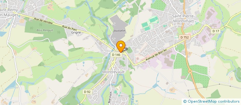 localisation de l'entreprise MONSIEUR JEAN-MAURICE DOLBEAU à MONTREVAULT-SUR-EVRE