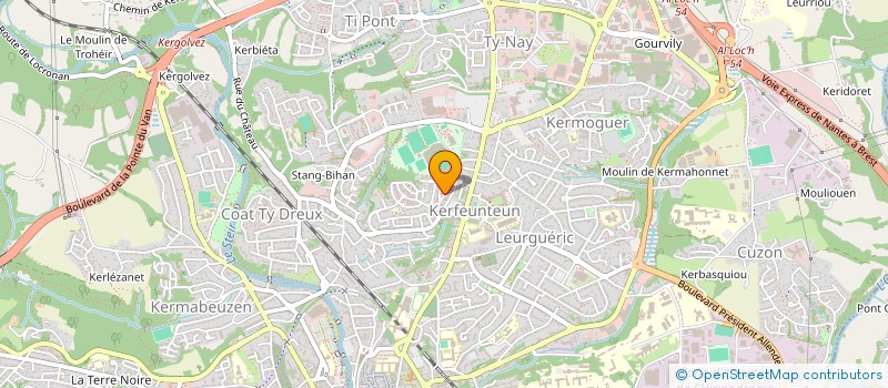 localisation de l'entreprise MONSIEUR JEAN-MAURICE GEZAULT à QUIMPER