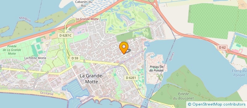 localisation de l'entreprise MONSIEUR JEAN MAURICE GRENADOS à LA GRANDE-MOTTE