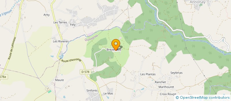 localisation de l'entreprise MONSIEUR JEAN MAURICE LUQUET DE SAINT GERMAIN  QUINTENAS