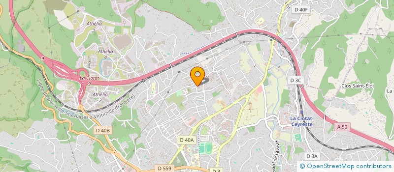 localisation de l'entreprise MONSIEUR JEAN-MAURICE TOSATTO  LA CIOTAT