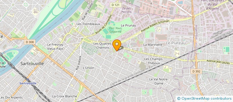 localisation de l'entreprise MONSIEUR JEAN MAURICE TURENNE  SARTROUVILLE