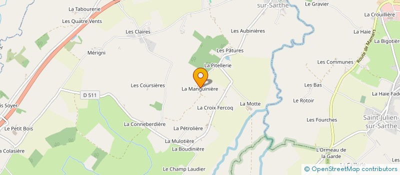 localisation de l'entreprise MONSIEUR JEAN MAUX à SAINT-LEGER-SUR-SARTHE
