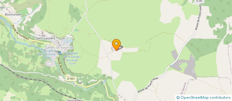localisation de l'entreprise MONSIEUR JEAN MAVIEL  SALLES-LA-SOURCE
