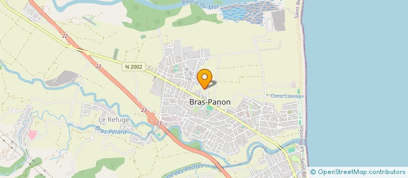 localisation de l'entreprise MONSIEUR JEAN MAX BAPTISTE à BRAS-PANON