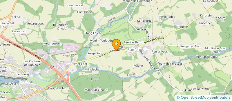 localisation de l'entreprise MONSIEUR JEAN MAXENCE  LE FAOU