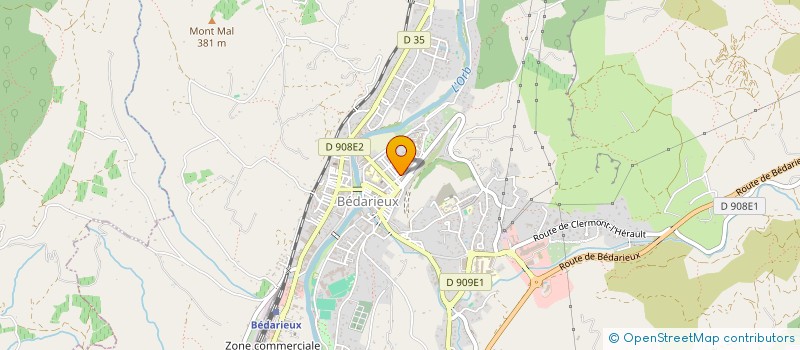 localisation de l'entreprise MONSIEUR JEAN MAXIME AIRAULT  BEDARIEUX