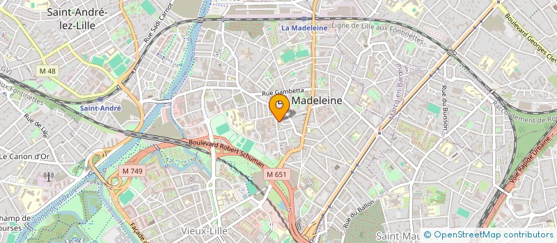 localisation de l'entreprise MONSIEUR JEAN-MAXIME DEVAUX à LA MADELEINE
