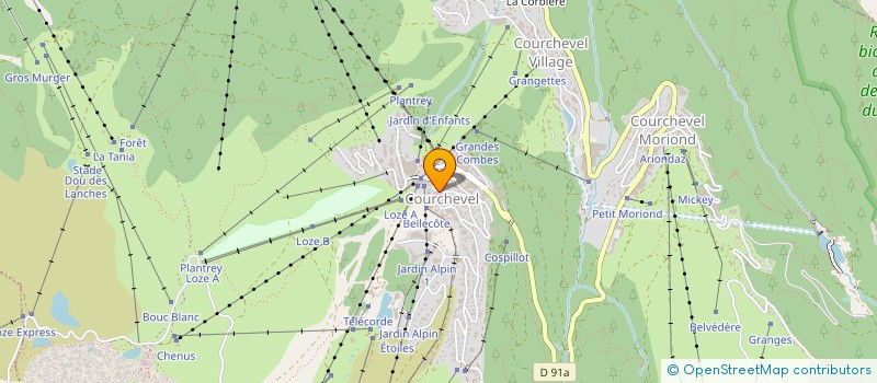 localisation de l'entreprise MONSIEUR JEAN-MAXIME VERNY à COURCHEVEL