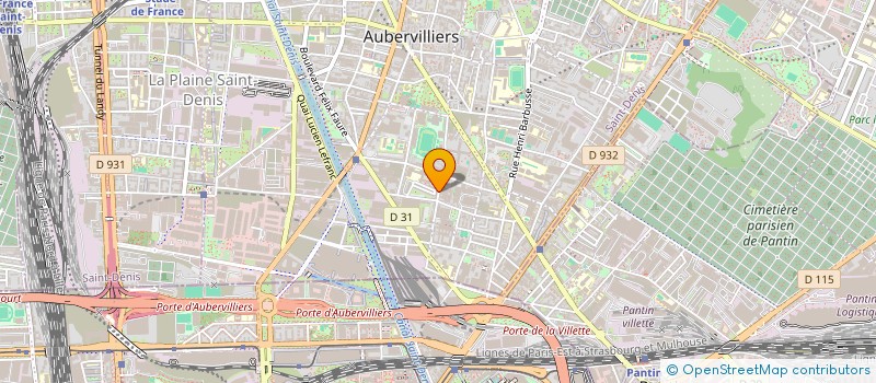 localisation de l'entreprise MONSIEUR JEAN-MAXO LOUIVILLE  AUBERVILLIERS