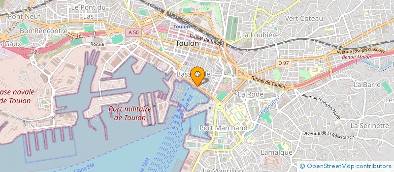 localisation de l'entreprise MONSIEUR JEAN MAYELLE à TOULON
