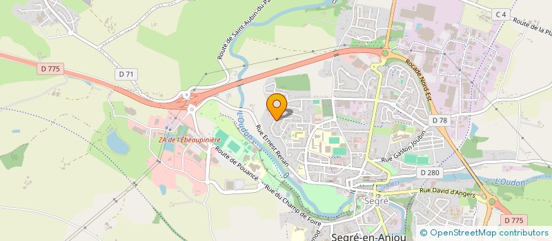 localisation de l'entreprise MONSIEUR JEAN MAYSONNAVE  SEGRE-EN-ANJOU BLEU