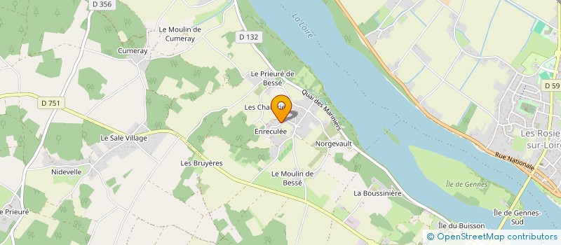 localisation de l'entreprise MONSIEUR JEAN MAZE à GENNES-VAL-DE-LOIRE