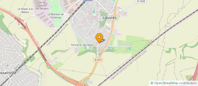 localisation de l'entreprise MONSIEUR JEAN MAZEROL  LOUVRES