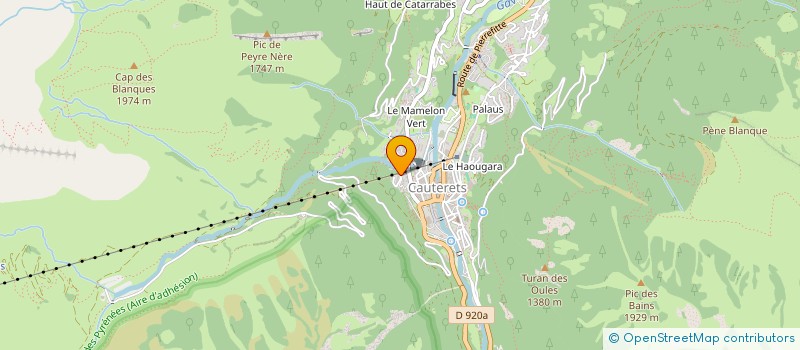 localisation de l'entreprise MONSIEUR JEAN MAZET  CAUTERETS