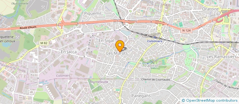 localisation de l'entreprise MONSIEUR JEAN-MEDERIC DELCROS à COLOMIERS