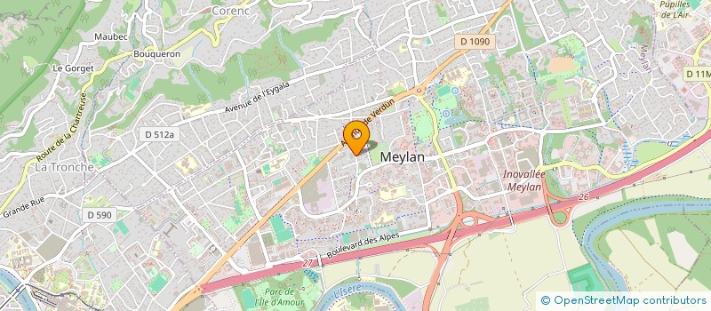 localisation de l'entreprise MONSIEUR JEAN MEDINA à MEYLAN