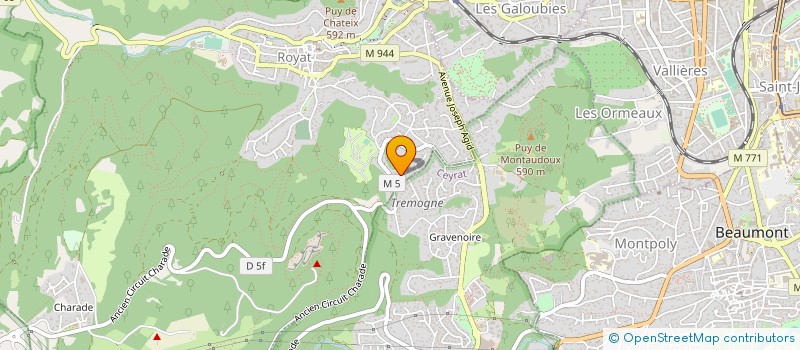 localisation de l'entreprise MONSIEUR JEAN MEGHAR  ROYAT