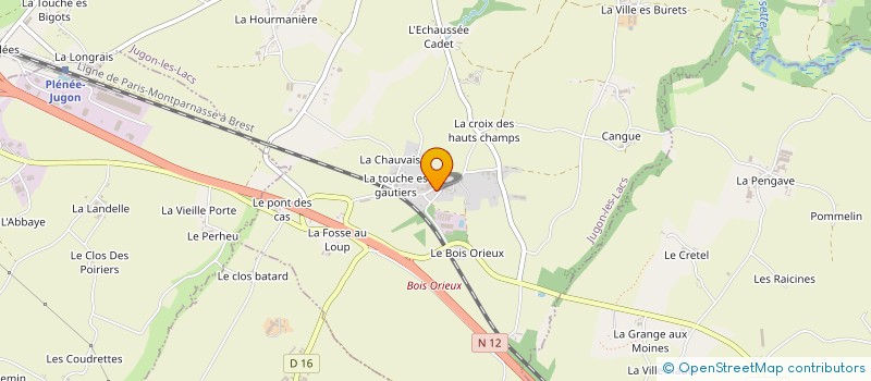 localisation de l'entreprise MONSIEUR JEAN MEGRET à JUGON-LES-LACS
