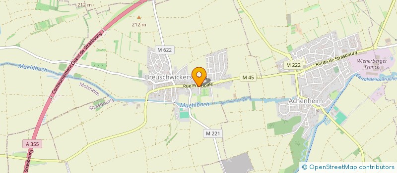 localisation de l'entreprise MONSIEUR JEAN MEHN  BREUSCHWICKERSHEIM