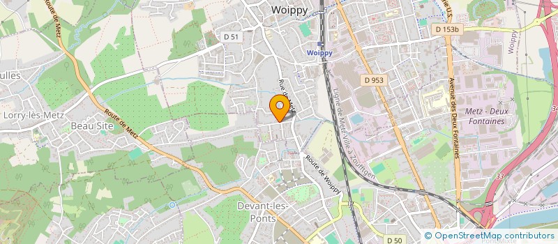 localisation de l'entreprise MONSIEUR JEAN MEIGNAN  WOIPPY