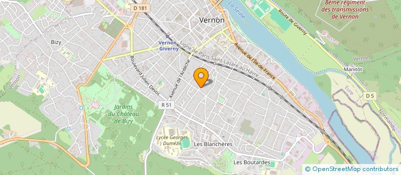 localisation de l'entreprise MONSIEUR JEAN MELLET à VERNON