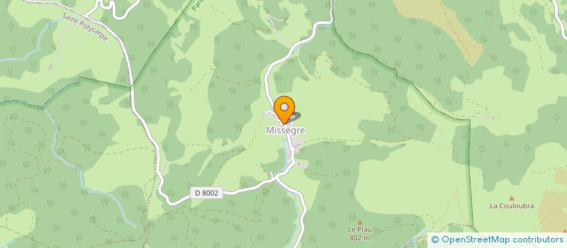 localisation de l'entreprise MONSIEUR JEAN MENARA  MISSEGRE