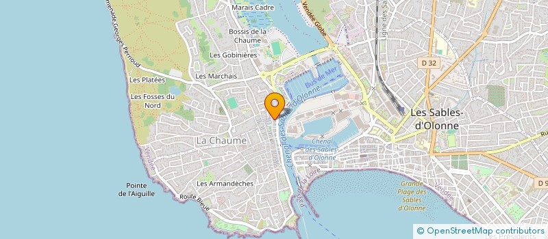 localisation de l'entreprise MONSIEUR JEAN MENARD  LES SABLES D'OLONNE