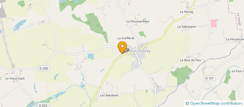 localisation de l'entreprise MONSIEUR JEAN MENARD  MONTREUIL-POULAY