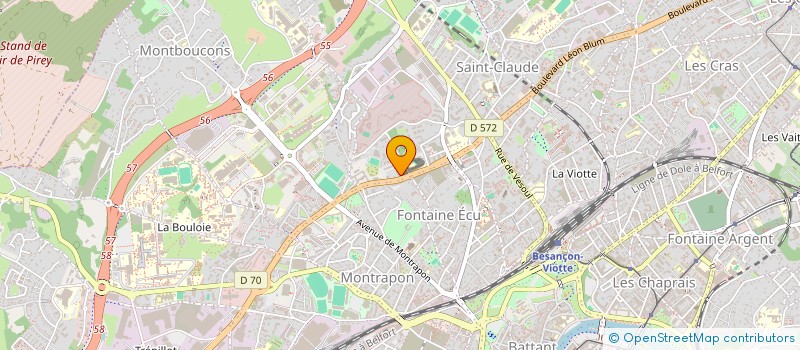 localisation de l'entreprise MONSIEUR JEAN MENUEY  BESANCON