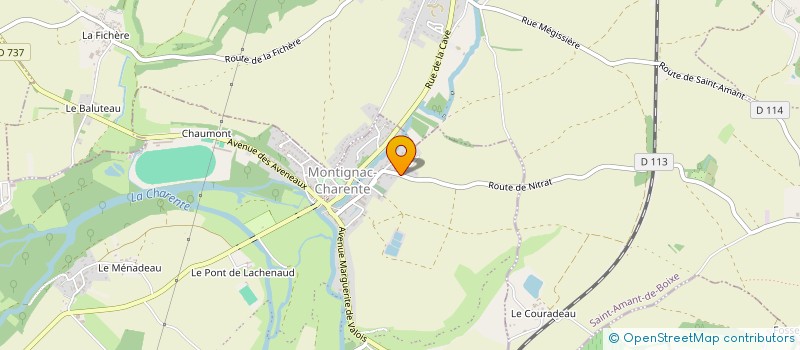 localisation de l'entreprise MONSIEUR JEAN MENUT  SAINT-AMANT-DE-BOIXE