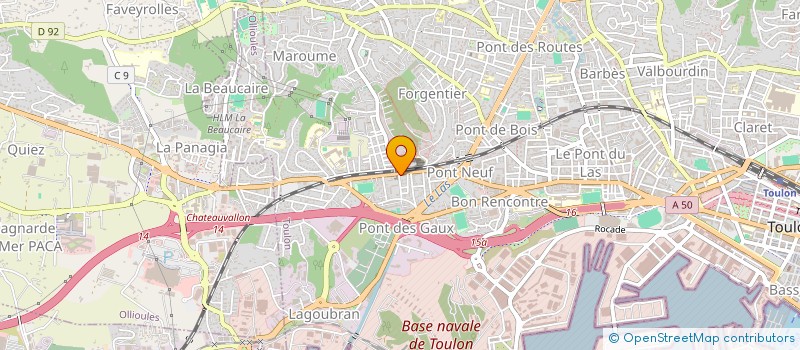 localisation de l'entreprise MONSIEUR JEAN MERABTI  TOULON