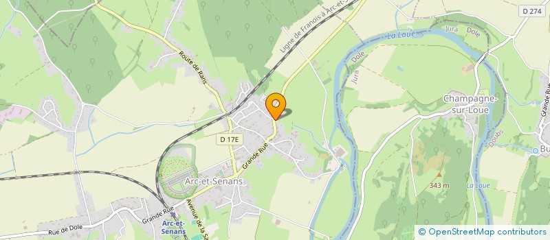 localisation de l'entreprise MONSIEUR JEAN MERCEREAU  ARC-ET-SENANS