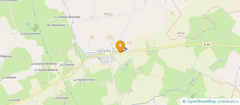 localisation de l'entreprise MONSIEUR JEAN MERCIER à LEVARE