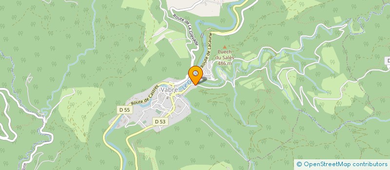 localisation de l'entreprise MONSIEUR JEAN MERCIER  VABRE