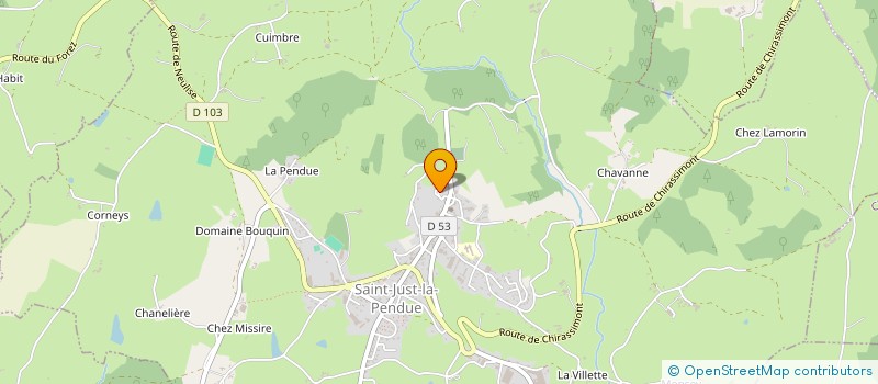 localisation de l'entreprise MONSIEUR JEAN MERCIER à SAINT-JUST-LA-PENDUE