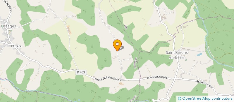 localisation de l'entreprise MONSIEUR JEAN MERETIK  OSSAGES