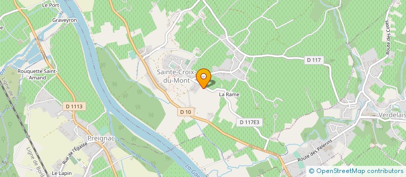 localisation de l'entreprise MONSIEUR JEAN MERIC  SAINTE-CROIX-DU-MONT