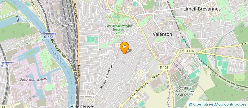 localisation de l'entreprise MONSIEUR JEAN MERIC JEAN  VALENTON