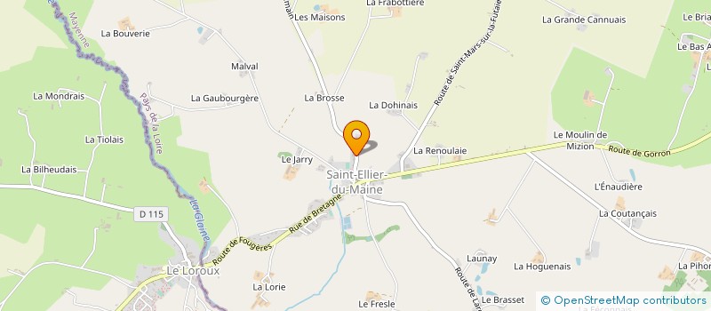 localisation de l'entreprise MONSIEUR JEAN MERIENNE à ST ELLIER DU MAINE
