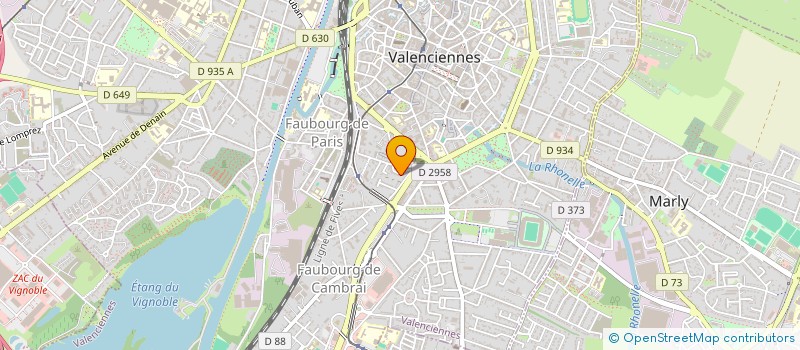 localisation de l'entreprise MONSIEUR JEAN MERLIN  VALENCIENNES