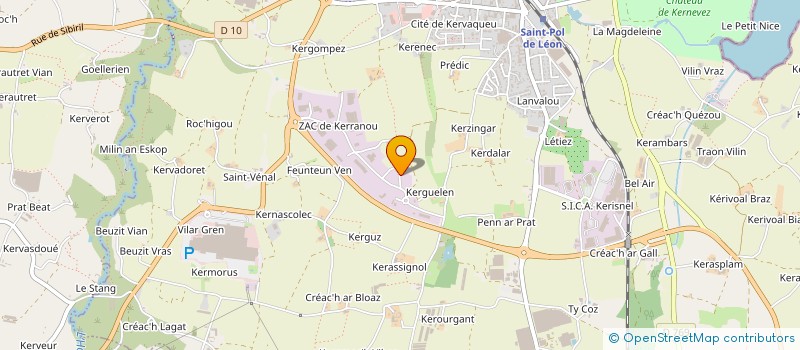 localisation de l'entreprise MONSIEUR JEAN MESGUEN  SAINT-POL-DE-LEON