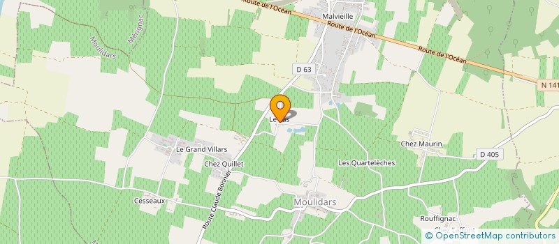 localisation de l'entreprise MONSIEUR JEAN MESNARD à MOULIDARS