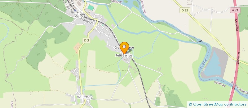 localisation de l'entreprise MONSIEUR JEAN METENIER  VALLENAY